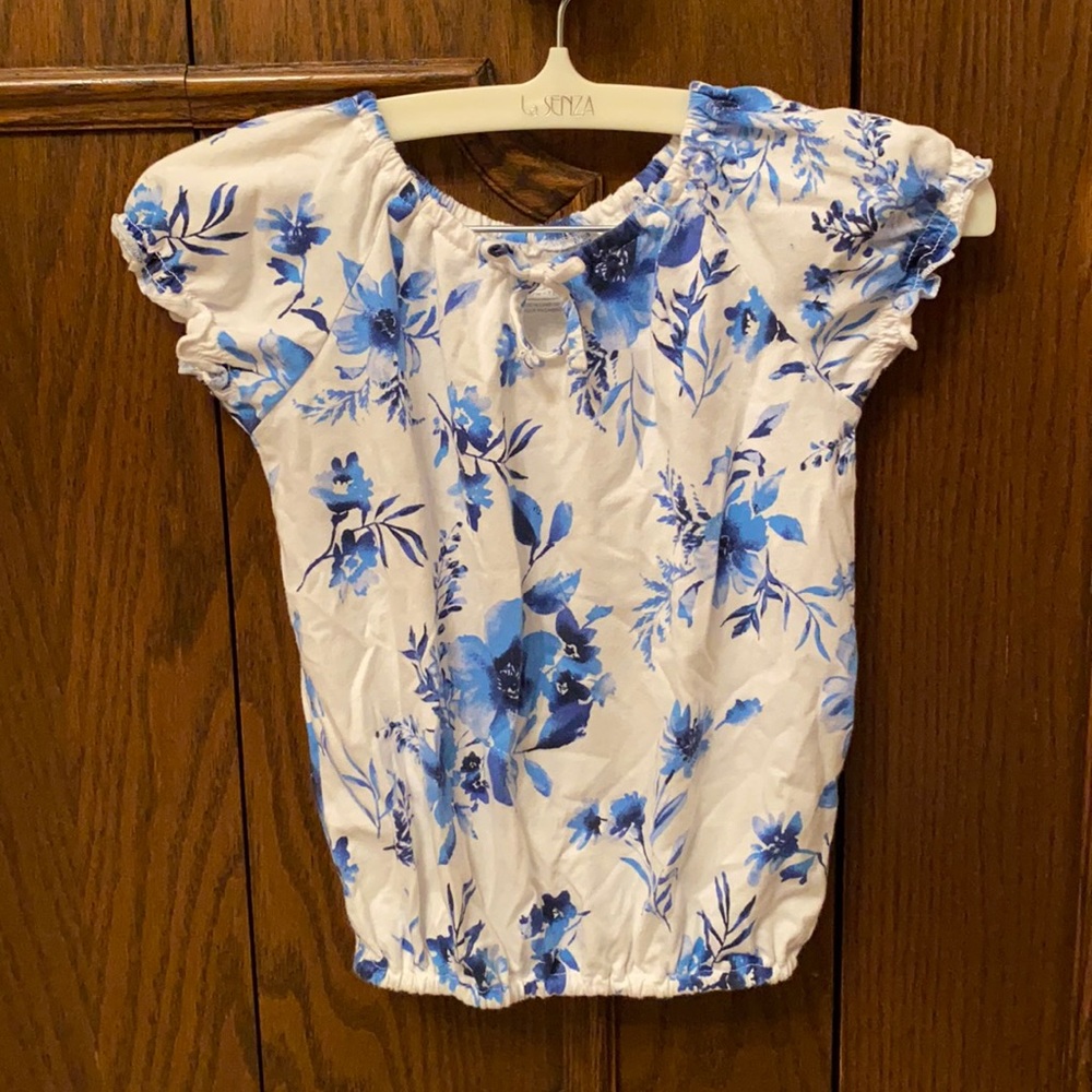 Floral shirt girls size 7/8